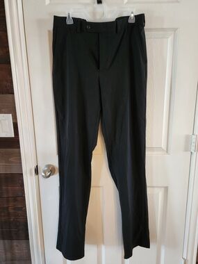 Lands' End Men's Black Dress Slacks, 31x36